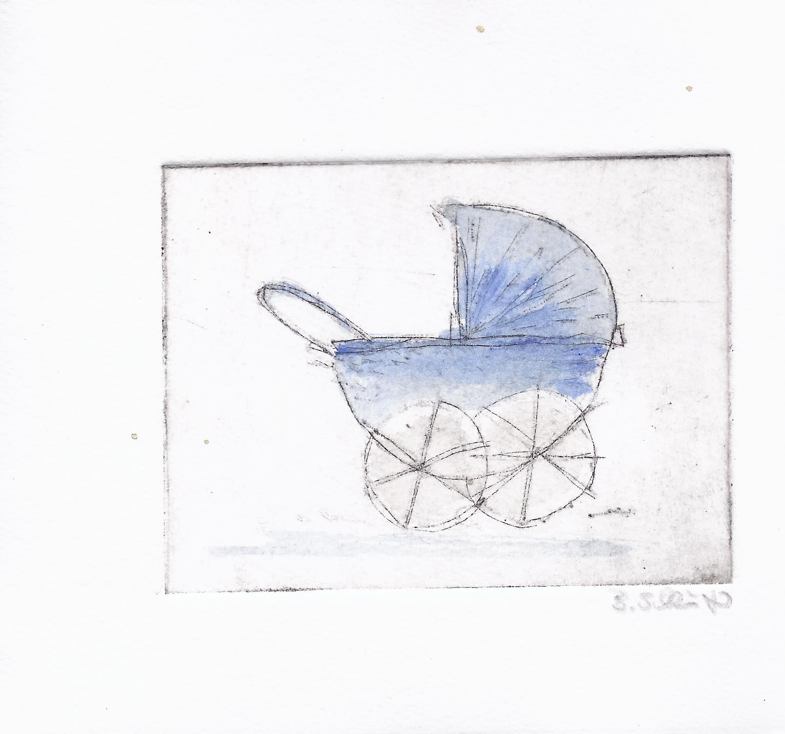 Kinderwagen Blau / Barbara Schlüter /